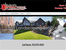 Tablet Screenshot of bd-bobcatandlandscaping.com